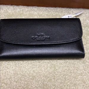Coach checkbook wallet NWT